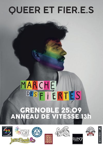 Affiche Marche des Fiertés Grenoble 2021