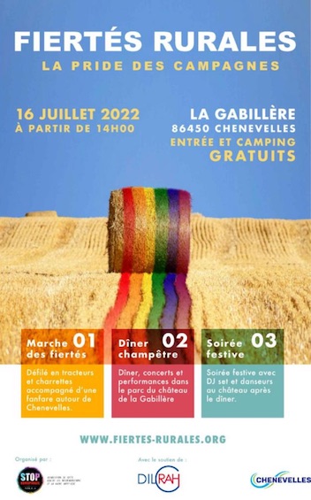 Affiche Fiertés Rurales Chenevelles 2022